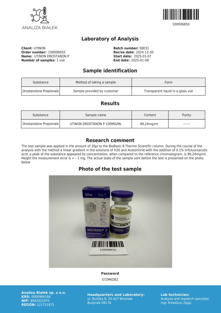 Drostanalone Propionate 100 mg