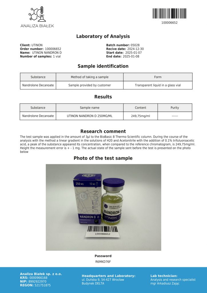 Nandrolone Decanoate 250 mg