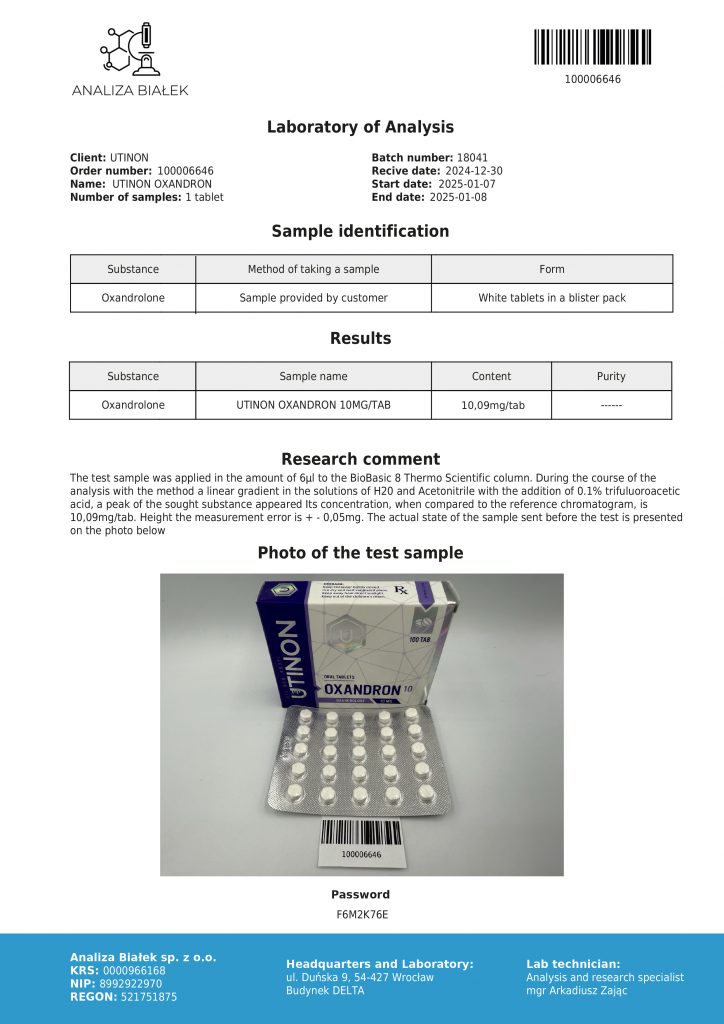 Oxandrolone 10 mg
