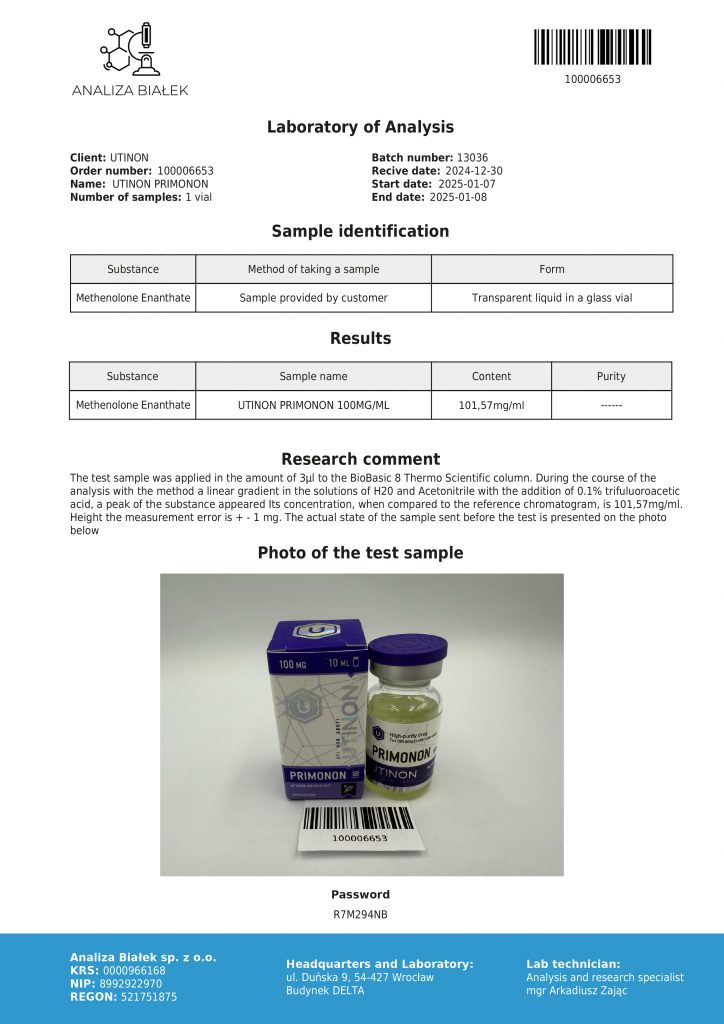 Methenolone Enanthate 100 mg
