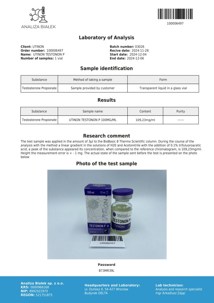 Testosterone Propionate 100 mg