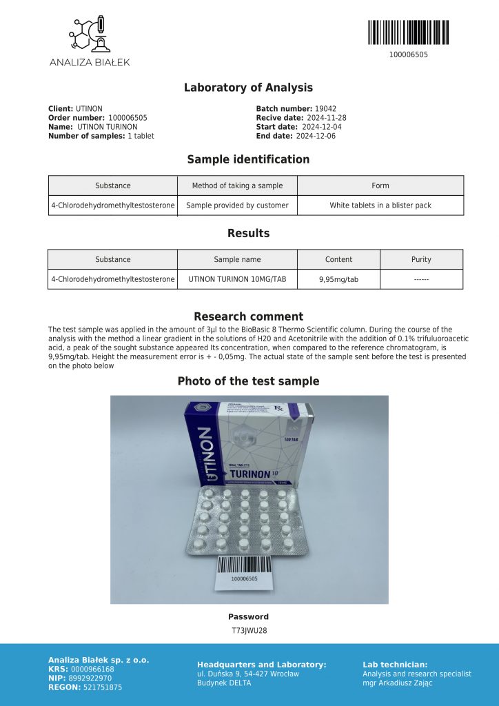 4-chlorodehydromethyltestosterone 10 mg
